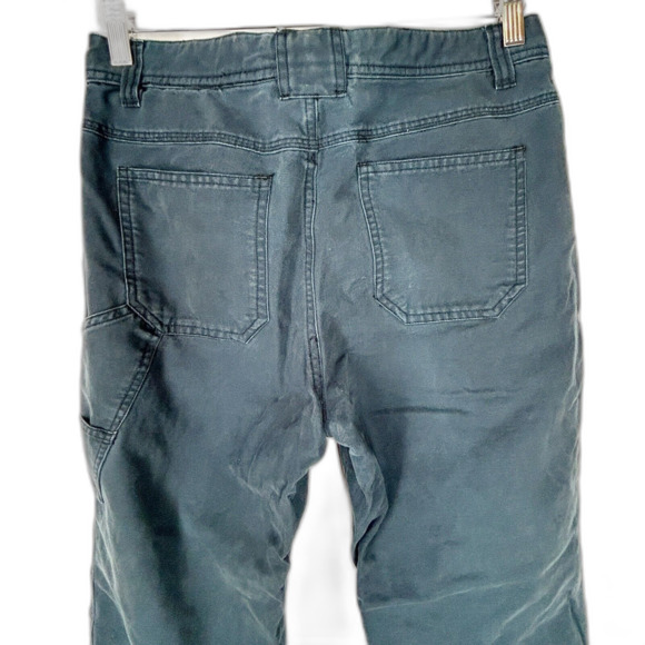 Columbia Carpenter Pants Womens 8P 8 Petite Dark Blue/Gray Canvas - Picture 5 of 8